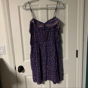 American Eagle Spaghetti Strap Purple Dress Sz 14